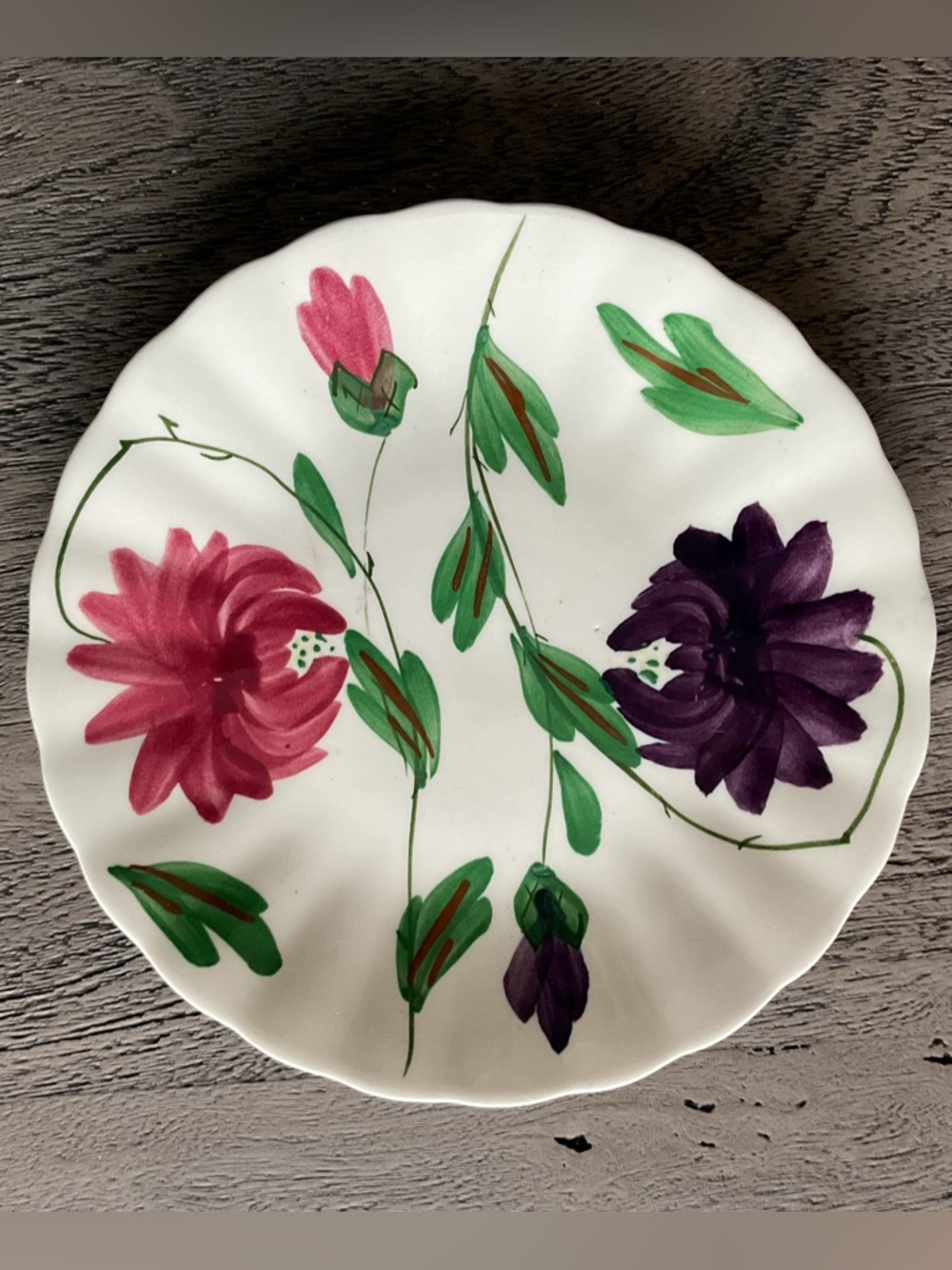 Blue Ridge Southern Pottery Hand-Painted “Karen” Plate